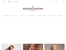 Tablet Screenshot of bridesandgroomsinc.com